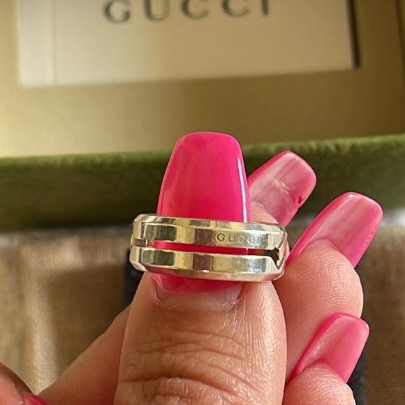 GUCCI 925 in box ring size 4.5 ish 5 NIB - Picture 10 of 11